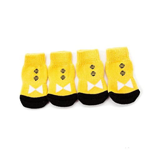 Parliky Haustiersocken Anti-Rutsch-Technologie Hundesocken für Hunde 4er-Pack Bequeme Hundeschuhe aus Baumwolle Größe schützen die Pfoten Parliky Haustiersocken Anti-Rutsch-Technologie Hundesocken für Hunde 4er-Pack Bequeme Hundeschuhe aus Baumwolle Größe schützen die Pfoten von Parliky