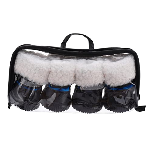 Parliky 4 Stück Hundeschuhe Warme Welpenstiefel rutschfeste Haustierschuhe Booties Für Hunde Im Innen- Und Außenbereich Parliky 4 Stück Hundeschuhe Warme Welpenstiefel rutschfeste Haustierschuhe Booties Für Hunde Im Innen- Und Außenbereich von Parliky