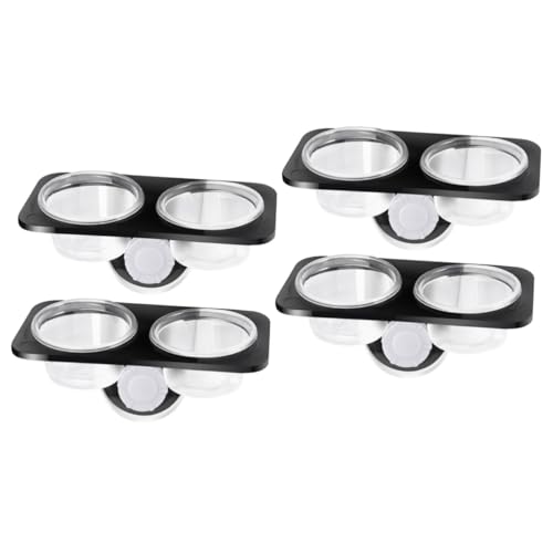 Parliky 2sets Crested Gecko Lizard Food Dish Reptile Feeder Runde Ende Clip Schüssel Nicht-Design 2 Stücke * 2 von Parliky