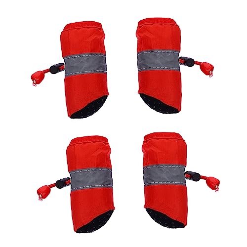 Parliky Schuhe für Hunde Weihnachtsstiefel für Haustiere 4 Stück Weiches Material Sohlenlose Pfotenpflege Parliky Schuhe für Hunde Weihnachtsstiefel für Haustiere 4 Stück Weiches Material Sohlenlose Pfotenpflege von Parliky