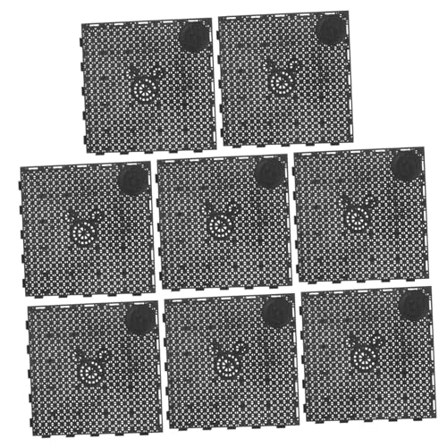 Parliky 2sets Fisch Tank Platte Bodenplatte PVC Schwarz Einfache Installation Für Große Fisch Tanks 20 Stücke * 2 von Parliky