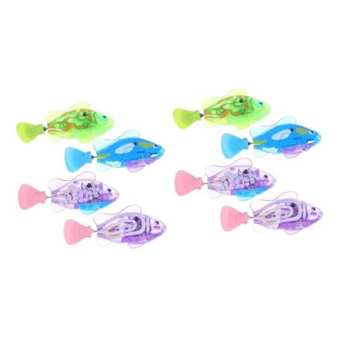 Parliky 2 Sets Interaktives Katzenspielzeug Elektrisch Schwimmendes Fischspielzeug Für Kätzchen Im Innenbereich Entzückende Fischmodellierung Leuchtendes Design 4 Stück X 2 Parliky 2 Sets Interaktives Katzenspielzeug Elektrisch Schwimmendes Fischspielzeug Für Kätzchen Im Innenbereich Entzückende Fischmodellierung Leuchtendes Design 4 Stück X 2 von Parliky