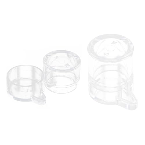 Parliky Ameisenwasser-Futterstation – Mini-Flüssigkeits-Futterschale, transparent, Bauernhof, Insekten, Wassernäpfe, Ameisen-Trinkflasche mit separatem Futteranschluss, Futterbehälter, 2 Stück von Parliky