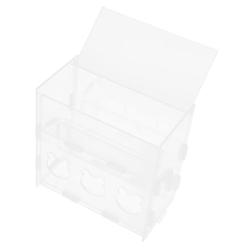 Parliky Transparenter Automatischer Futterspender Für Geflügelfutter Hühnerfutterbox Mit Ausgabefunktion Hühnernapf Aus Bissfestem Material Mehrzweck-geflügelfutterbehälter Leicht Zu Reini Parliky Transparenter Automatischer Futterspender Für Geflügelfutter Hühnerfutterbox Mit Ausgabefunktion Hühnernapf Aus Bissfestem Material Mehrzweck-geflügelfutterbehälter Leicht Zu Reini von Parliky