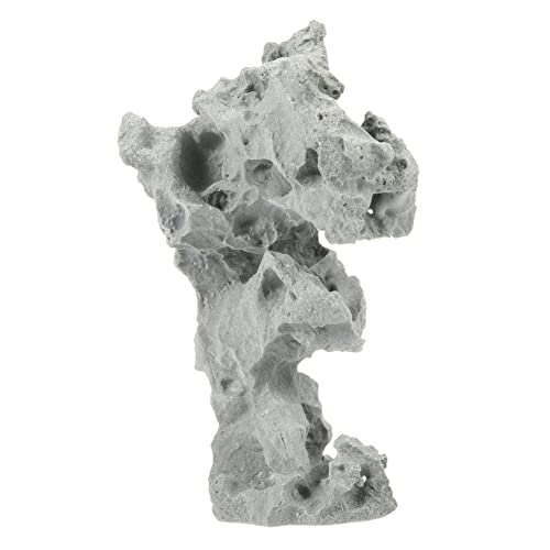 Parliky Rockery Mountain Statue Figurine Resinskulptur Für Aquarien Und Desktop-Dekoration Lebensechte Simulation Von Für Fischbecken Und Leicht Und Für Zuhause Und Büro von Parliky