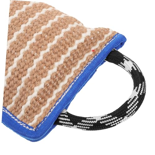 Parliky Dog Bite Pillow Flax Trainingskissen Robust Interaktives Hundespielzeug Für Welpen Indoor Outdoor Anwendung Fördert Beißverhalten Motivation Und Bindung Blau von Parliky