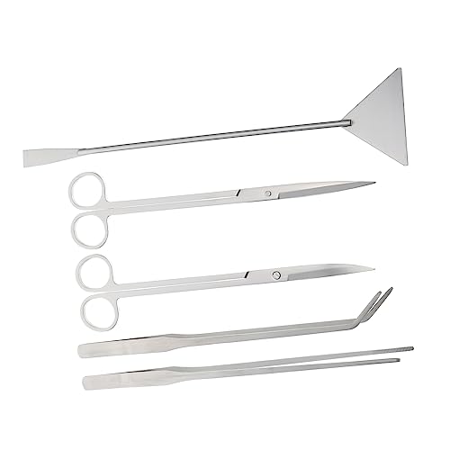 Parliky Aquarium Werkzeug Set 5 Teiliges Set Aus Edelstahl Mit Schere Schaufel Und Pinzette Multifunktionale Aquarium Zubehör Für Einfache Pflege Und Reinigung Von Aquarien Parliky Aquarium Werkzeug Set 5 Teiliges Set Aus Edelstahl Mit Schere Schaufel Und Pinzette Multifunktionale Aquarium Zubehör Für Einfache Pflege Und Reinigung Von Aquarien von Parliky