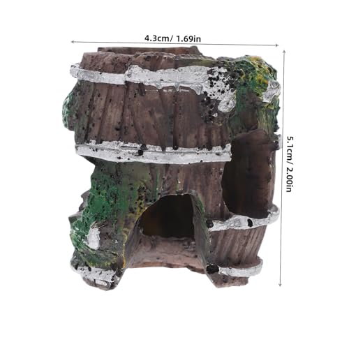 Parliky Exquisites Aquarium Versteck Kleine Spinnen Höhle aus Abs Sicheres Garnelen Reptilienversteck Pflegeleichtes Mini tierversteck für Terrarien und Aquarien für Leopardgecko und von Parliky