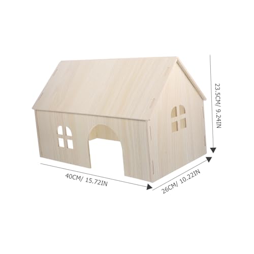 Parliky Großes Hamster Holzhaus mit Glatter Oberfläche Kletterspielplatz und Versteck Natürliches Holz Nest für Kleine Nagetiere Wie Hamster Meerschweinchen Eichhörnchen und Kaninchen Parliky Großes Hamster Holzhaus mit Glatter Oberfläche Kletterspielplatz und Versteck Natürliches Holz Nest für Kleine Nagetiere Wie Hamster Meerschweinchen Eichhörnchen und Kaninchen von Parliky