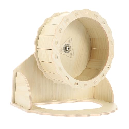 Parliky Hamster Laufrad mit Stabilem Halterung Geräuschloses Kleintier Laufspielzeug für Hamster Rennmaus Chinchilla Fördert Bewegung und Fitness leise von Parliky