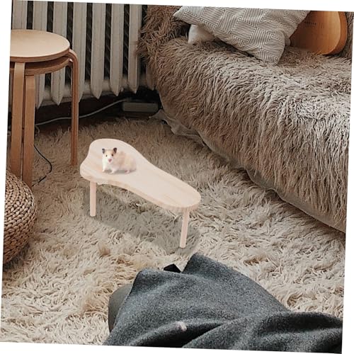 Parliky Hamster Plattform aus Holz Kleintier Kletterspielzeug Unterstützt Balance und Koordination Zwerghamster zur Beschäftigung und Stressabbau für Hamster Meerschweinchen Guinea Pig von Parliky
