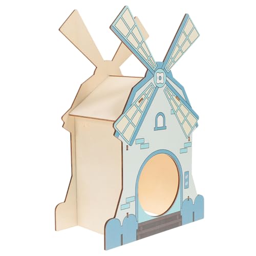 Parliky Holz Hamster Dekorative Windmühle Hideout Pet Hamster Spielzeug Dekorative Parliky Holz Hamster Dekorative Windmühle Hideout Pet Hamster Spielzeug Dekorative von Parliky