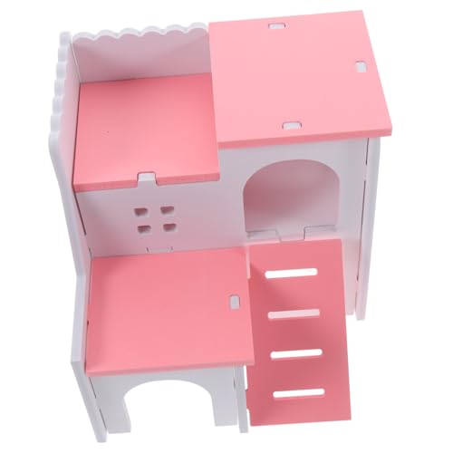 Parliky Hamsterhaus Als Kletterspielzeug Und Versteckhütte Für Hamster Und Kleintiere Zwei-etagen-Design Für Stundenlangen Spaß Und Aktivität von Parliky