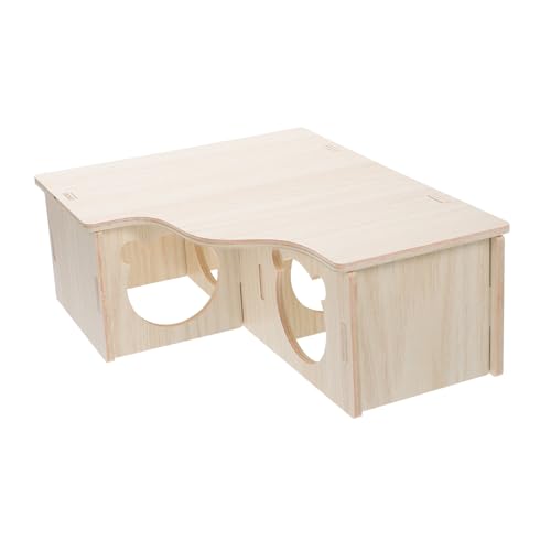 Parliky Hamster-Mehrkammer-Labyrinth-Spielzeug Holznest Versteck für Kleintiere Lebensräume beißfest bequem dekorativ Parliky Hamster-Mehrkammer-Labyrinth-Spielzeug Holznest Versteck für Kleintiere Lebensräume beißfest bequem dekorativ von Parliky
