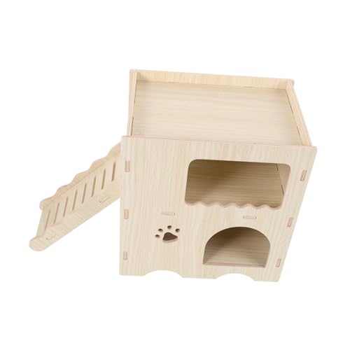 Parliky Hamsterversteck aus Holz mit glatter Oberfläche Mehrzweckdesign Hamsterspielzeug Schlafhaus für Haustiere Versteck für Hamster Parliky Hamsterversteck aus Holz mit glatter Oberfläche Mehrzweckdesign Hamsterspielzeug Schlafhaus für Haustiere Versteck für Hamster von Parliky