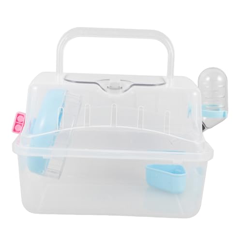 Parliky Hamster Outdoor Tragetasche Tragbarer Käfig für Kompakte Reisebox für Mäuse Meerschweinchen Ratten Griff Parliky Hamster Outdoor Tragetasche Tragbarer Käfig für Kompakte Reisebox für Mäuse Meerschweinchen Ratten Griff von Parliky
