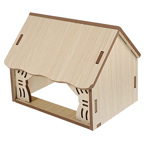 Parliky Hamsterhaus Nistplatz Meerschweinchen-Versteck Holzhütte sicheres lustiges Haustierspielzeug für Kleintiere Parliky Hamsterhaus Nistplatz Meerschweinchen-Versteck Holzhütte sicheres lustiges Haustierspielzeug für Kleintiere von Parliky