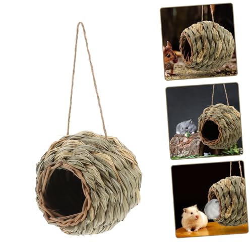 Parliky Handgefertigtes Grasnest für Hamster und Kleintiere Umweltfreundliches Nagerversteck aus Natürlichem Gras Komfortabler Rückzugsort für Zwerghamster Ratten und Meerschweinchen Parliky Handgefertigtes Grasnest für Hamster und Kleintiere Umweltfreundliches Nagerversteck aus Natürlichem Gras Komfortabler Rückzugsort für Zwerghamster Ratten und Meerschweinchen von Parliky