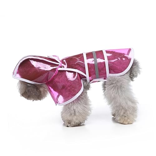 Parliky Reflektierender Sicherheitsstreifen Regenmantel Für Hunde Große Hunde Regenbekleidung Mit Kapuze Bequeme Elastische Berührung Größe S Rosy Parliky Reflektierender Sicherheitsstreifen Regenmantel Für Hunde Große Hunde Regenbekleidung Mit Kapuze Bequeme Elastische Berührung Größe S Rosy von Parliky