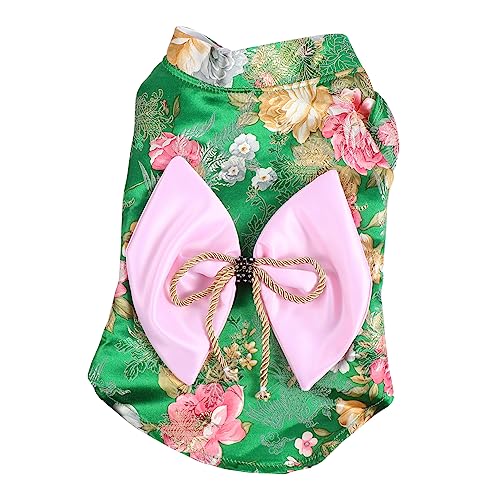 Parliky Haustier-Kimono Hundekleidung Sommer Haustierbekleidung Hundeoberbekleidung Party-hunderock Katzen-Outfit Sommer-Haustier-Outfit Bowknot-hundekleid Mädchen Hochzeitskleid von Parliky