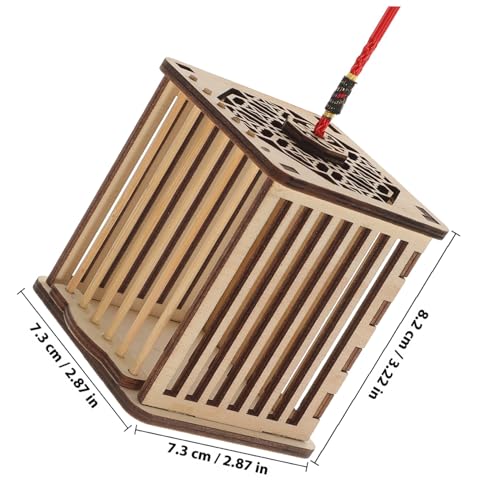 Parliky Holzkäfig für Grillen und Insekten Stabiles Outdoor Habitat und Transportkäfig Sicherer Schmetterlingsfänger für Beobachten und Entdecken der Natur von Parliky