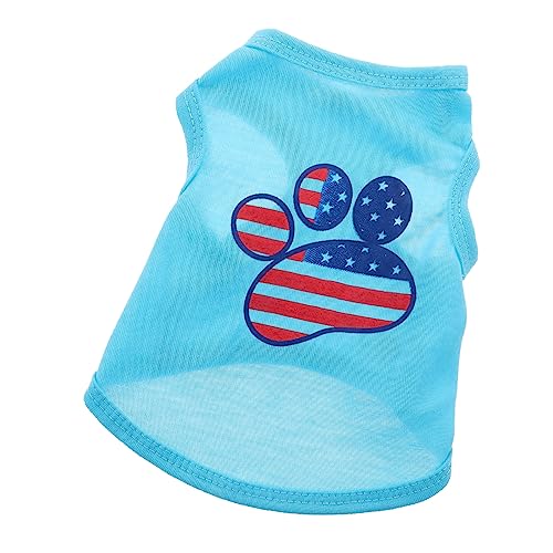 Parliky Entzückende Hundekleidung Hundeweste Mit Usa-Flagge Leichtes Und Atmungsaktives Hundeshirt Für Hunde Party-Weste von Parliky