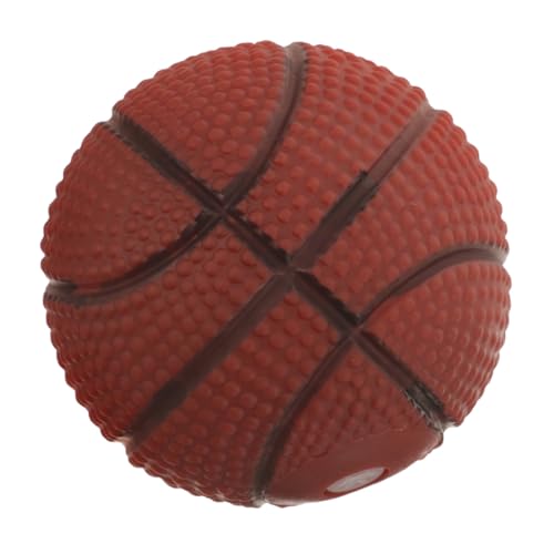 Parliky Interaktives Basketball Hundespielzeug mit Quietschfunktion aus Strapazierfähigem PVC für Kleine Mittlere und Große Hunde Fördert Bewegung und Training Langlebiger Kauspielball von Parliky