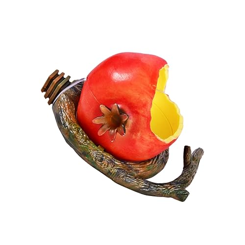 Parliky Kunststoff Vogel Fütterung Schüssel Papagei Schüssel Granatapfel Zweig Design Vögel Lebensmittel für Käfig Rot Sicher Parliky Kunststoff Vogel Fütterung Schüssel Papagei Schüssel Granatapfel Zweig Design Vögel Lebensmittel für Käfig Rot Sicher von Parliky