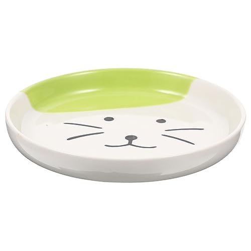 Parliky Ceramic Cat Dish Flache Katzenfutter-schüssel Aus Hochwertiger Keramik rutschfest Leicht Zu Reinigen Für Katzen Und Kätzchen Einfarbig Mit Süßem Katzengesicht Parliky Ceramic Cat Dish Flache Katzenfutter-schüssel Aus Hochwertiger Keramik rutschfest Leicht Zu Reinigen Für Katzen Und Kätzchen Einfarbig Mit Süßem Katzengesicht von Parliky