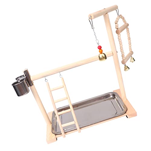 Parliky Edelstahl Schüssel Rack Schaukel Brücke Holz Wellensittich Spielplatz Leiter Vogel Spielzeug für Käfig Parliky Edelstahl Schüssel Rack Schaukel Brücke Holz Wellensittich Spielplatz Leiter Vogel Spielzeug für Käfig von Parliky