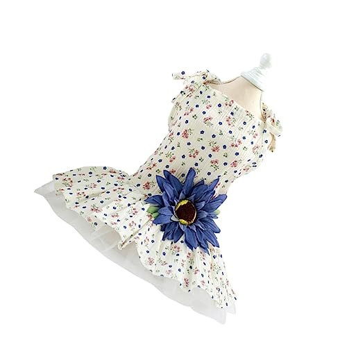 Parliky Dackel-Hundekleidung Spitzenkleid Gänseblümchen-Muster Sonnenblumen- Bequeme Passform besonderer Anlass Hochzeit Geburtstag Foto Blaue Größe XL Parliky Dackel-Hundekleidung Spitzenkleid Gänseblümchen-Muster Sonnenblumen- Bequeme Passform besonderer Anlass Hochzeit Geburtstag Foto Blaue Größe XL von Parliky