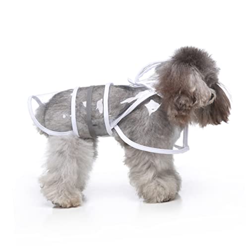 Parliky Regenmantel für Haustiere Overall für Hunde reflektierende Sicherheitsstreifen wasserdichte Hunderegenbekleidung für bei Nacht Parliky Regenmantel für Haustiere Overall für Hunde reflektierende Sicherheitsstreifen wasserdichte Hunderegenbekleidung für bei Nacht von Parliky