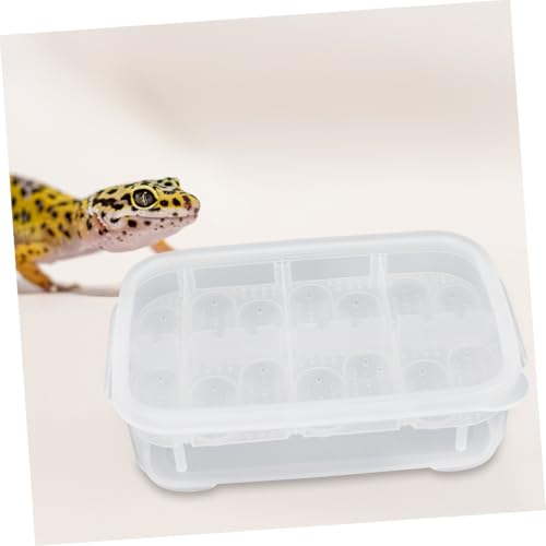 Parliky Reptilien Brutbox mit Fächern Langlebiger Kunststoff Inkubator zur Eiablage für Terrarien Geeignet für Geckos Bartagamen Landschildkröten Präzise Reptilienzucht und Hobbyhaltung von Parliky