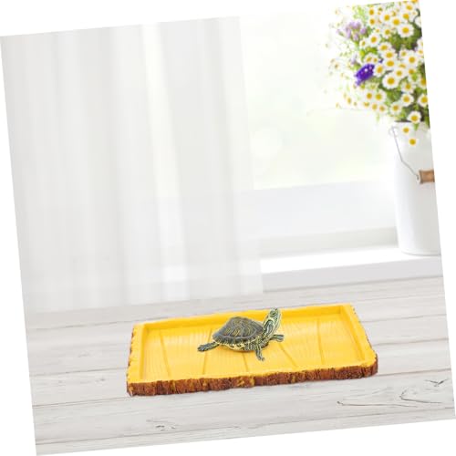 Parliky Reptilien futternapf aus Robustem Resin rutschfest und Kippsicher Gelb als Wasserschale und Futterbecken für Landschildkröten Eidechsen und Kriechende Haustiere im Terrarium Parliky Reptilien futternapf aus Robustem Resin rutschfest und Kippsicher Gelb als Wasserschale und Futterbecken für Landschildkröten Eidechsen und Kriechende Haustiere im Terrarium von Parliky