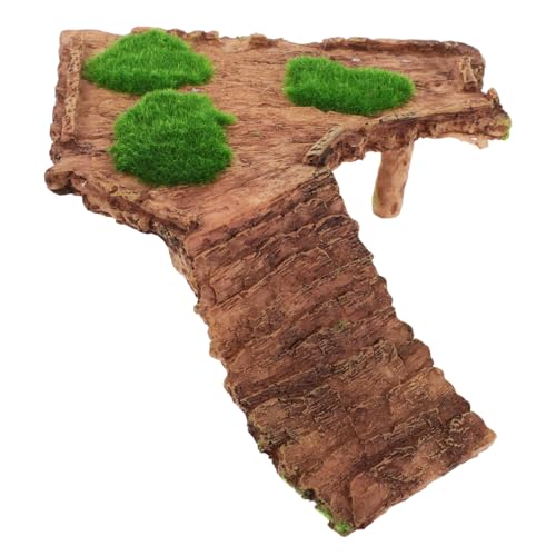 Parliky Schildkröten Sonnenplattform aus Harz mit Kletterrampe für Wasserschildkröten Landschildkröten und Reptilien Aquarium Zubehör Multifunktionale Dekoration von Parliky
