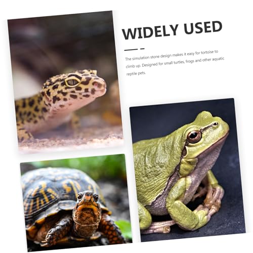 Parliky Schildkröten basking plattform aus Resin mit Starkem Saugnapf rutschfeste Kletterplattform für Wasserschildkröten Terrarium Dock Dekorative Aquarium schildkrötenplattform von Parliky