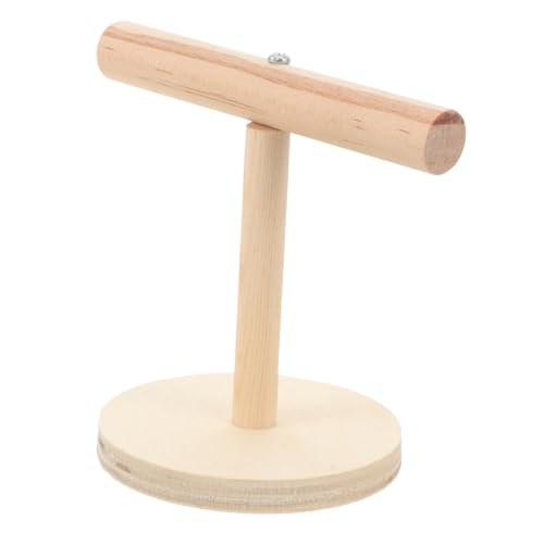 Parliky Wooden Bird Perch Stand Für Papageien Natürlicher Holzspielzeug Für Cockatiels Und Wellensittiche Für Käfig Und Tisch Für Und Kauspielzeug Für Vögel von Parliky