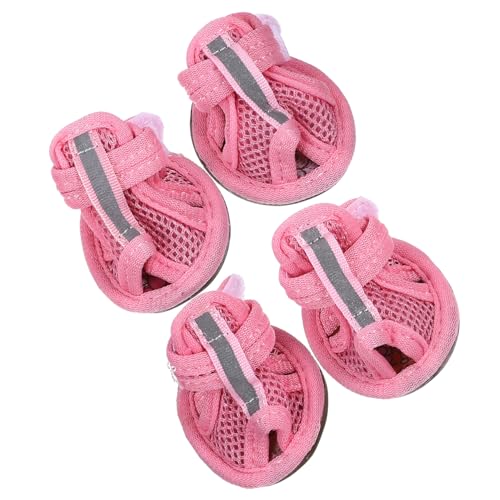 Parliky 4 Stück Atmungsaktive Hundeschuhe Haustier-Sandalen Mesh-hundestiefel - Turnschuhe Haustierbedarf Größe 3 Parliky 4 Stück Atmungsaktive Hundeschuhe Haustier-Sandalen Mesh-hundestiefel - Turnschuhe Haustierbedarf Größe 3 von Parliky