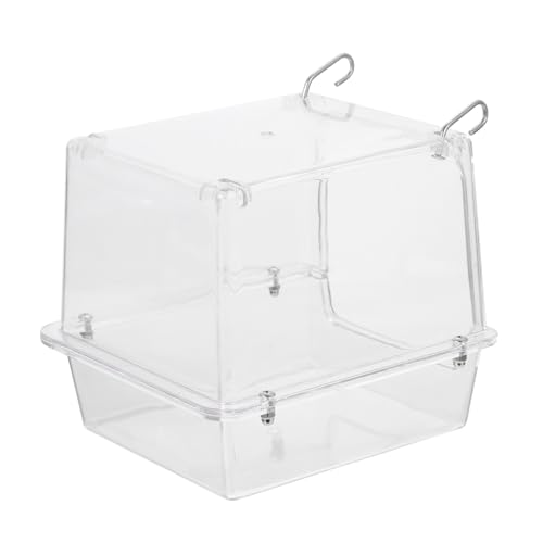 Parliky Papageien-badewanne Acryl Vogelbad-aufhänger Papageien-badewanne Leckagefrei Reinigen Parliky Papageien-badewanne Acryl Vogelbad-aufhänger Papageien-badewanne Leckagefrei Reinigen von Parliky