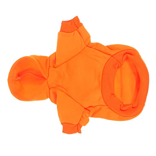 Parliky Pet Warm Coat Hoodie Für Hunde Warmes Outfit Für Orange Bequeme Und Haustierkleidung Für Herbst Und Winter von Parliky