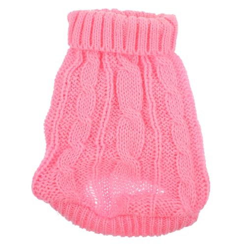 Parliky Warmer Hundepullover für Kleine Hunde Elastischer Atmungsaktiver Strickpullover mit Hohem Kragen Maschinenwaschbar Weicher Hautfreundlicher Winterpullover für Chihuahua und Mops von Parliky