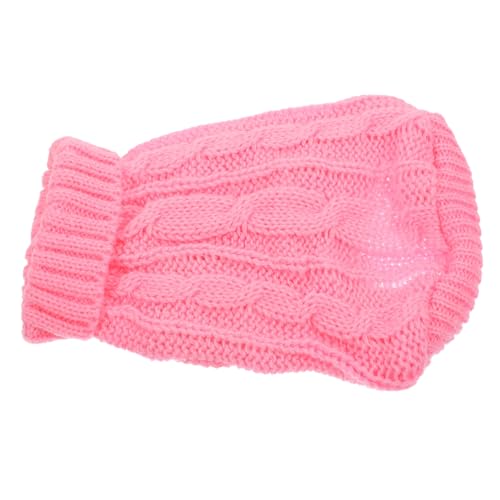 Parliky Warmer Hundepullover für Kleine Hunde Weicher Rollkragenpullover aus Elastischem Strickgarn Atmungsaktiv und Bequem Pflegeleicht Maschinenwaschbar für Kalte Wintertage Rosa von Parliky