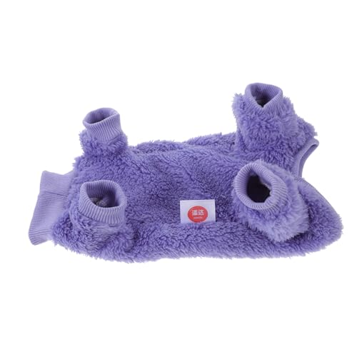 Parliky Warmer Sphynx Katzenpullover aus Doppelseitigem Fleece Weicher Wintermantel für Haarlose Katzen und Kleine Hunde Atmungsaktiv in Violett für Kalte Jahreszeiten und Parliky Warmer Sphynx Katzenpullover aus Doppelseitigem Fleece Weicher Wintermantel für Haarlose Katzen und Kleine Hunde Atmungsaktiv in Violett für Kalte Jahreszeiten und von Parliky
