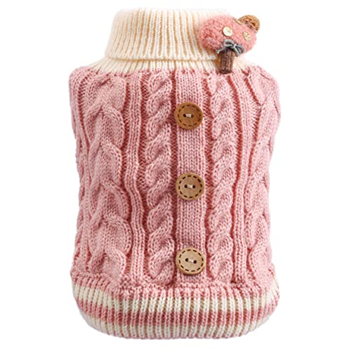 Parliky Hundepullover Katzenpulli Herbst Winter Haustier Kleidung Mit Cartoon-Design Für Kleine Hunde Und Katzen Bequem Und Atmungsaktiv Für Festliche Anlässe Und Alltag von Parliky