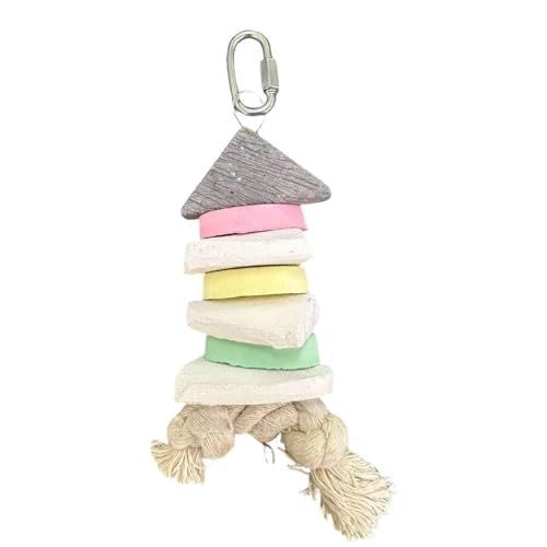 Gemischtes Cuttlebone Kabob Schnabeltrimmen Papageienspielzeug – natürliche kaubare Bereicherung Vogelspielzeug für Vögel wie Wellensittiche, Nymphensittiche, Senagal und andere kleine Haustiervögel von Parrot Essentials