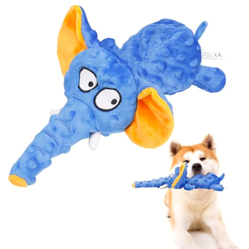 Partideal Hundespielzeug, Hund Quietschspielzeug mit Knitterpapier, Plüschtier Hund, Interaktives Plüsch Kauspielzeug für Welpen, kleine, mittlere Hunde, Blau Partideal Hundespielzeug, Hund Quietschspielzeug mit Knitterpapier, Plüschtier Hund, Interaktives Plüsch Kauspielzeug für Welpen, kleine, mittlere Hunde, Blau von Partideal