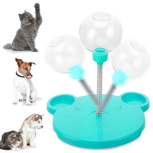 Partideal Wackelndes Hunde Leckerli Spielzeug Interaktives Hundespielzeug Futterball für Hunde, Katzenballspielzeug Intelligenzspielzeug Leckerli Ball Slow Feeder Snackball, Blau von Partideal