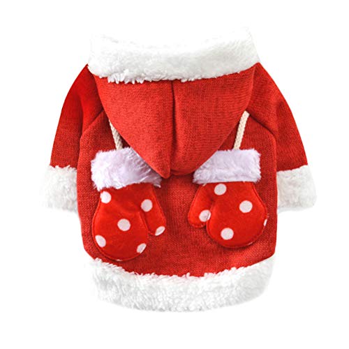 1 x lustige Weihnachts-Haustier-Kleidung, Winter-Herbst-Hundepullover, Kostüm für Haustiere (Größe S) für Geschenke von PartyKindom