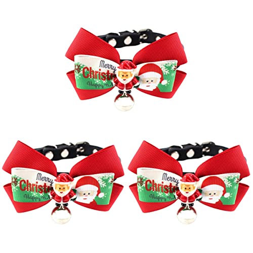 3 x kreatives Weihnachts-Hundehalsband, verstellbar, einzigartiges Haustier-Zubehör, Weihnachtszubehör für Party, Festival ( - B016- 3) von PartyKindom