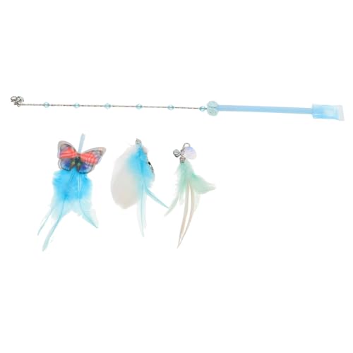 PartyKindom 1 Satz Federndes Teaser Stick mit Austauschbaren Köpfen Fördert Bewegung und Jagdinstinkte für Kätzchen Indoor für Aktives und Training PartyKindom 1 Satz Federndes Teaser Stick mit Austauschbaren Köpfen Fördert Bewegung und Jagdinstinkte für Kätzchen Indoor für Aktives und Training von PartyKindom
